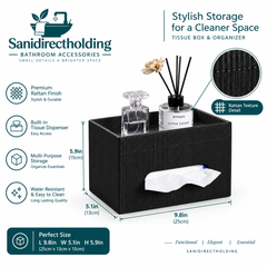 Sanidirectholding Tissue Box Cover Storage Organizer with 4K UHD WiFi Camera