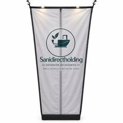 Sanidirectholding Folding Shower 2.1 with Magnetic Curtain – Black Side Entry