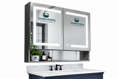 Sanidirectholding Illusion-b LED Lighted Inset Mirrored Medicine Cabinet