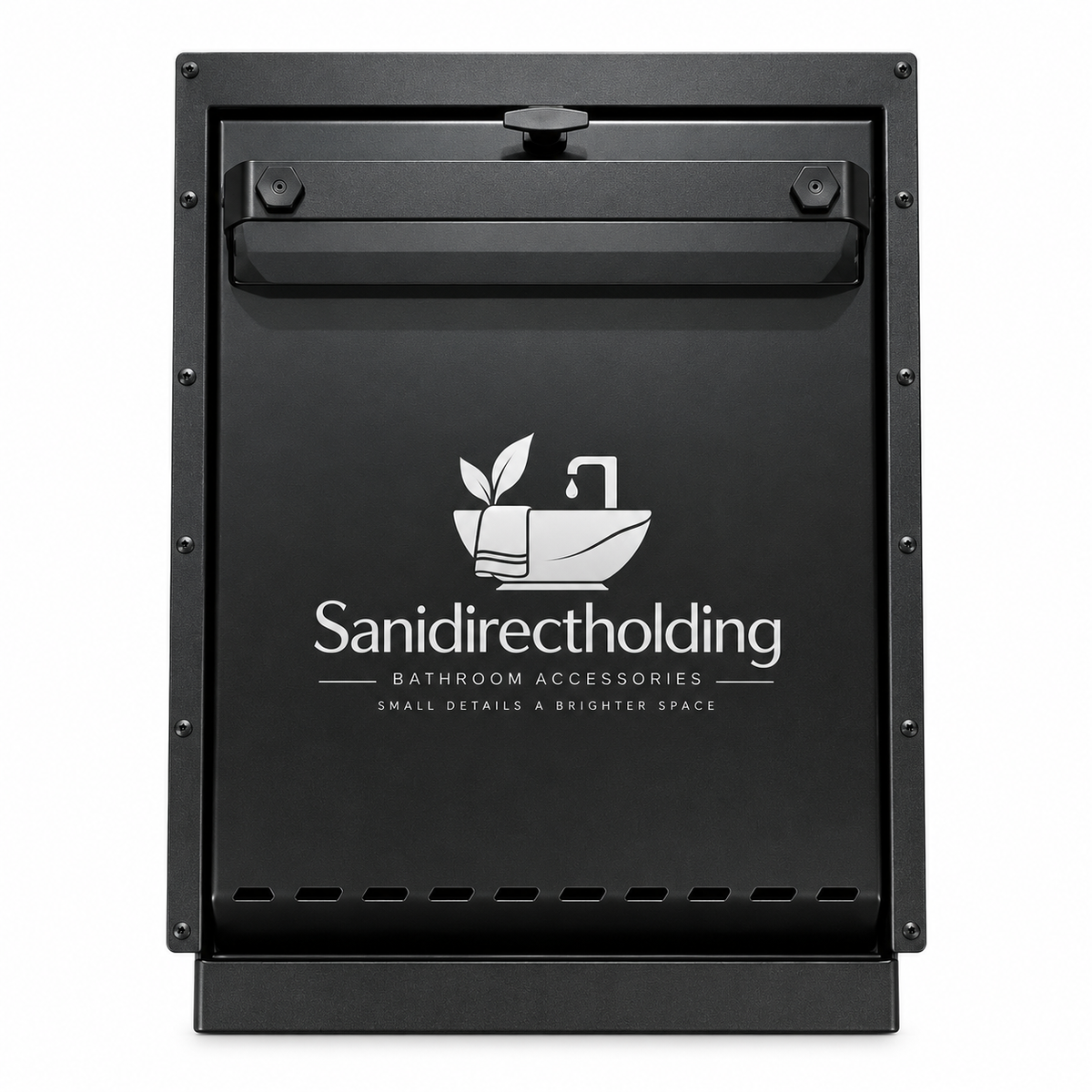 Sanidirectholding Folding Shower 2.1 with Magnetic Curtain – Black Side Entry
